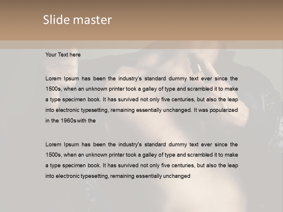 Manliness Handsome Smashing PowerPoint Template