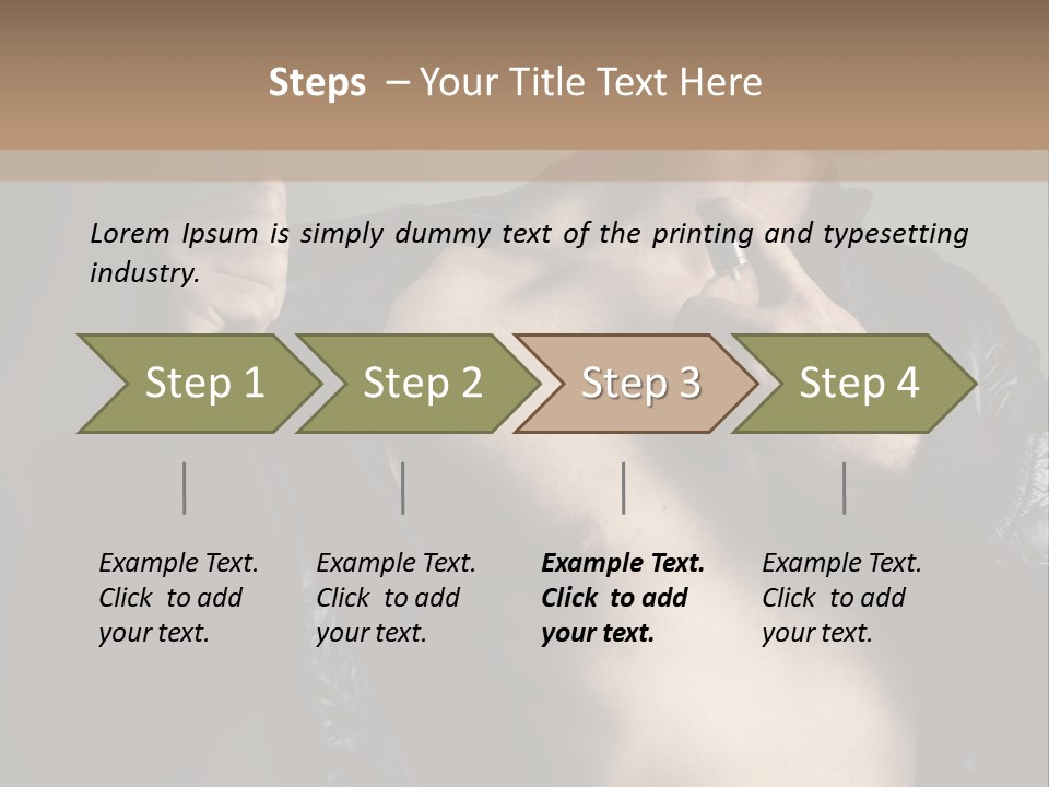 Manliness Handsome Smashing PowerPoint Template
