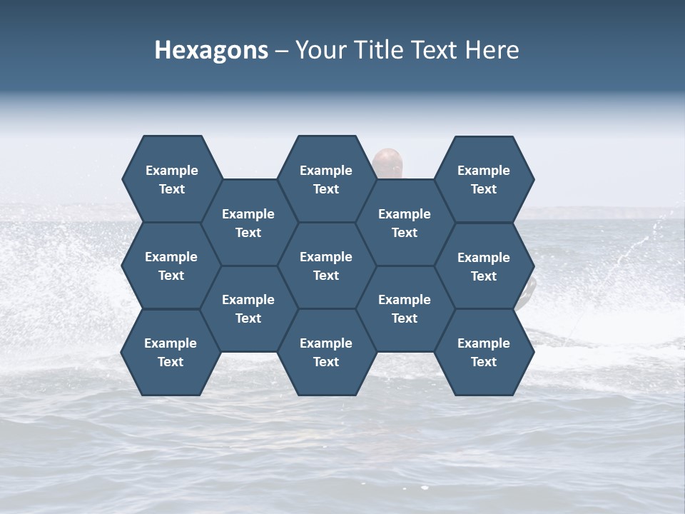 Seashore Ski Fast PowerPoint Template