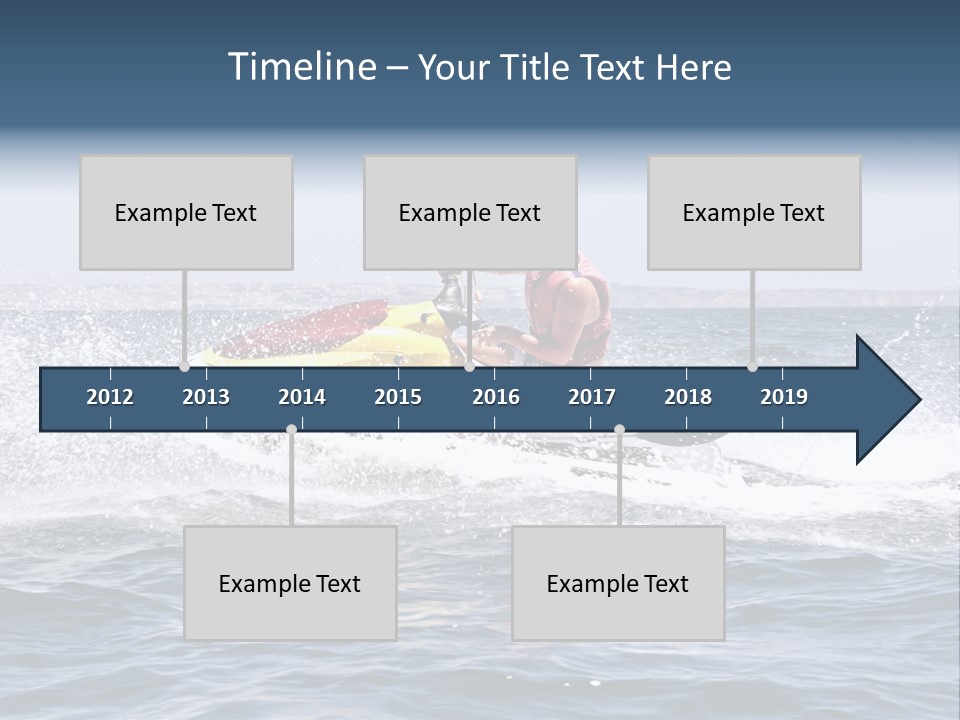 Seashore Ski Fast PowerPoint Template