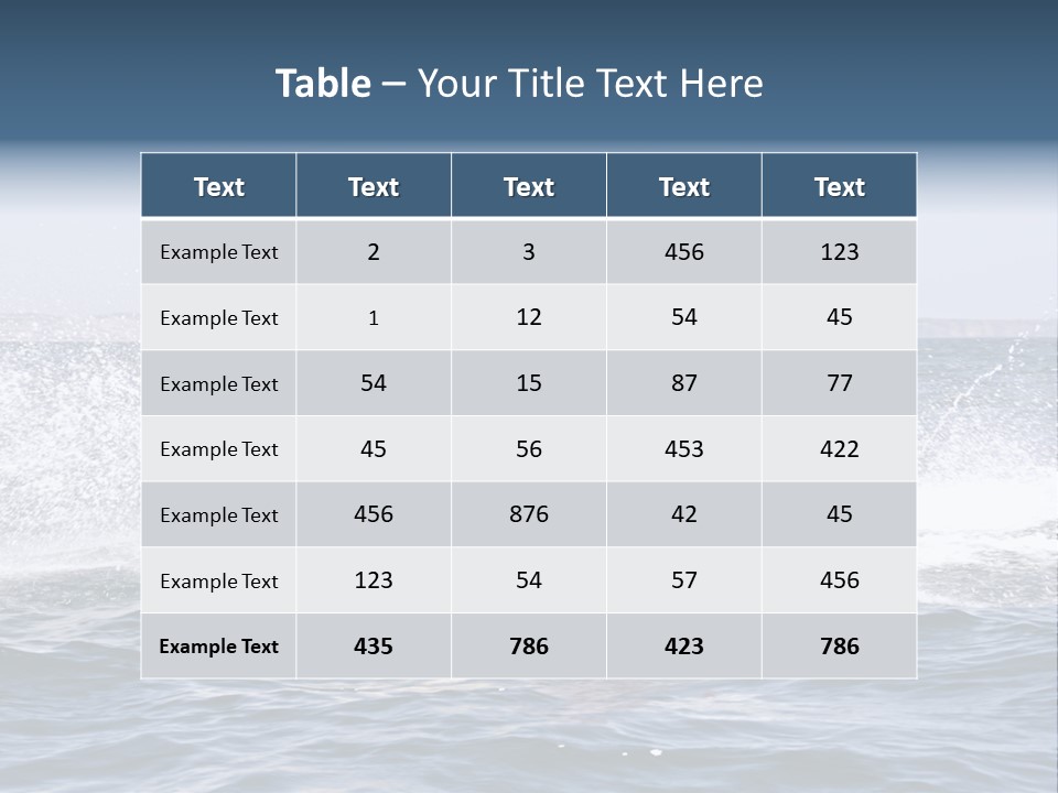 Seashore Ski Fast PowerPoint Template