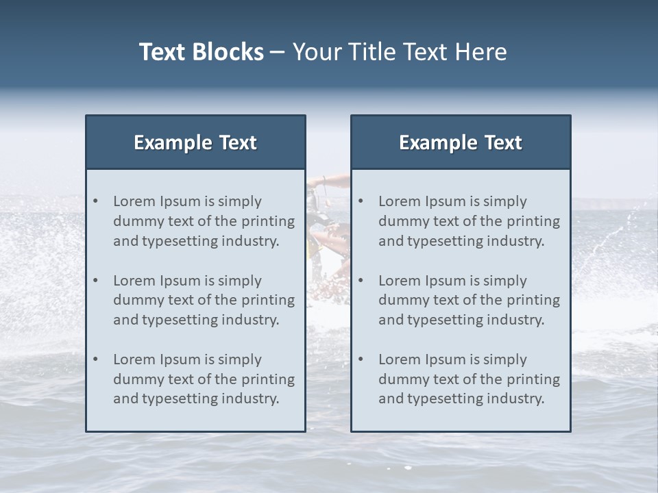 Seashore Ski Fast PowerPoint Template