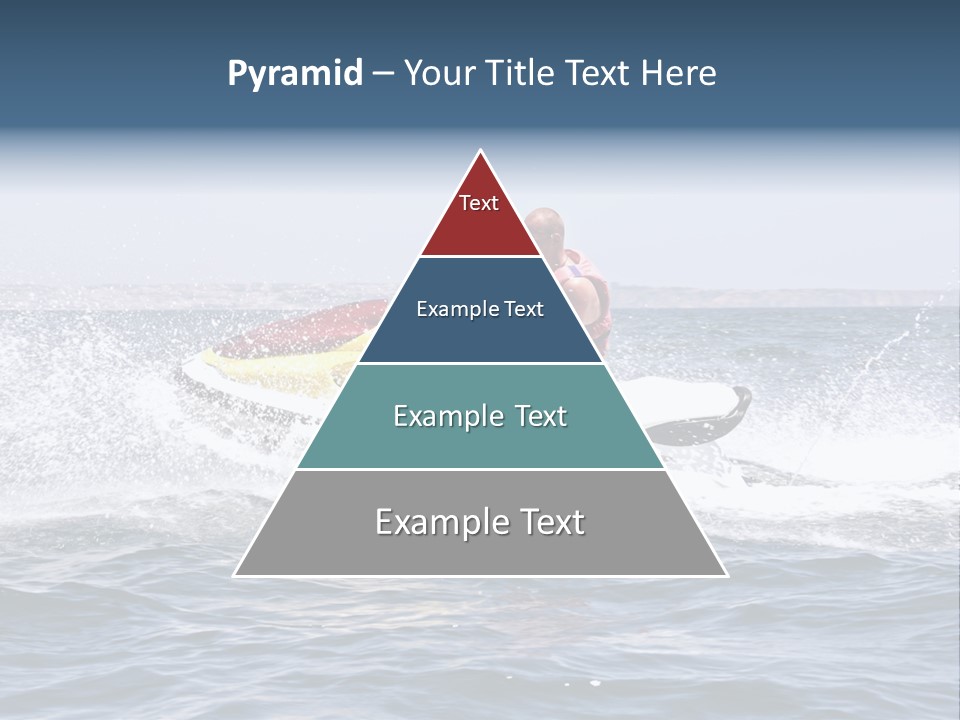 Seashore Ski Fast PowerPoint Template