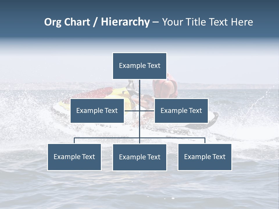 Seashore Ski Fast PowerPoint Template