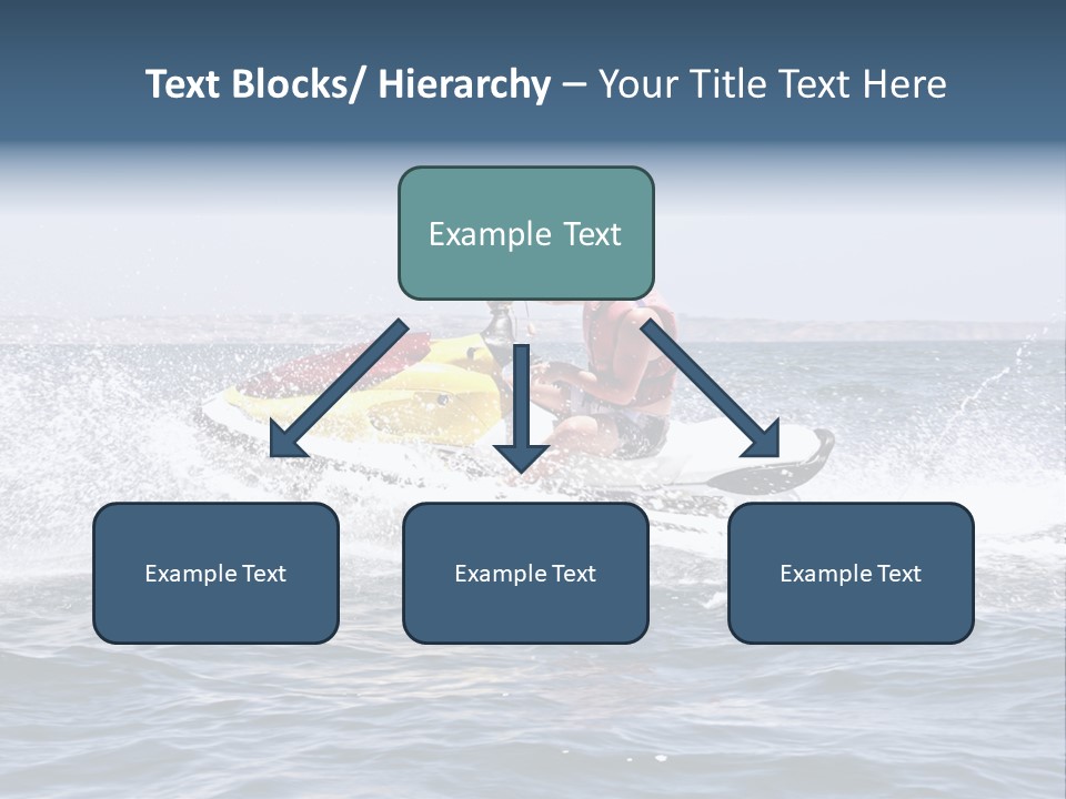Seashore Ski Fast PowerPoint Template