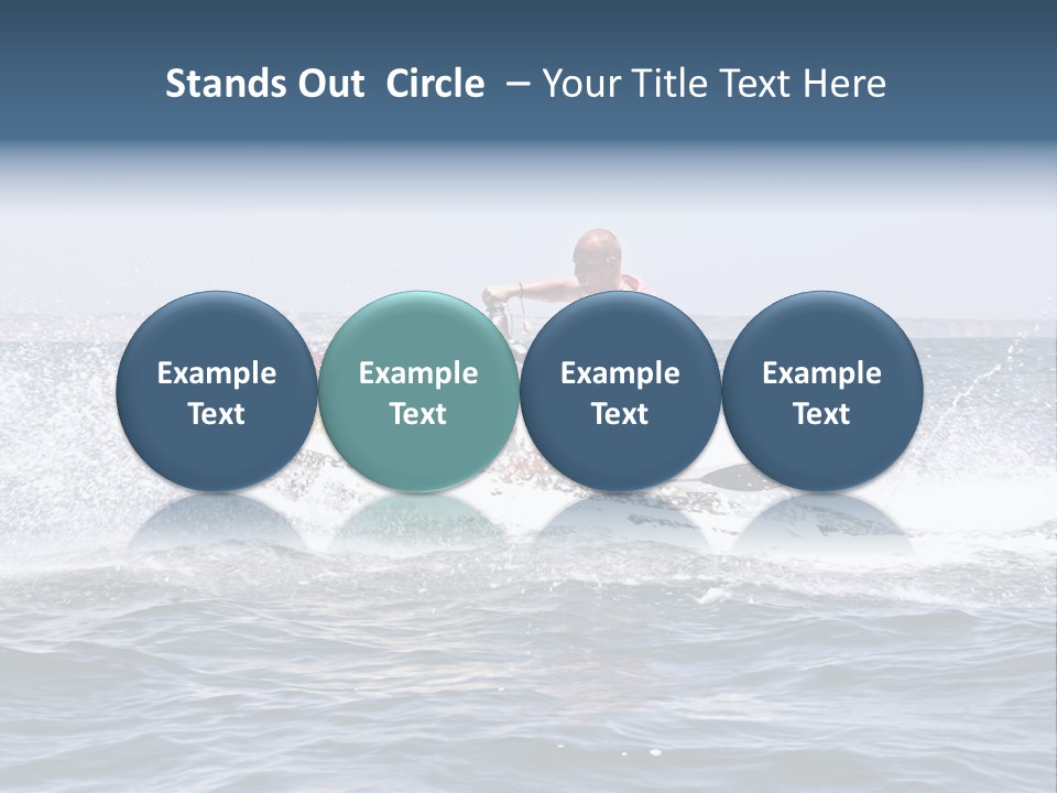 Seashore Ski Fast PowerPoint Template