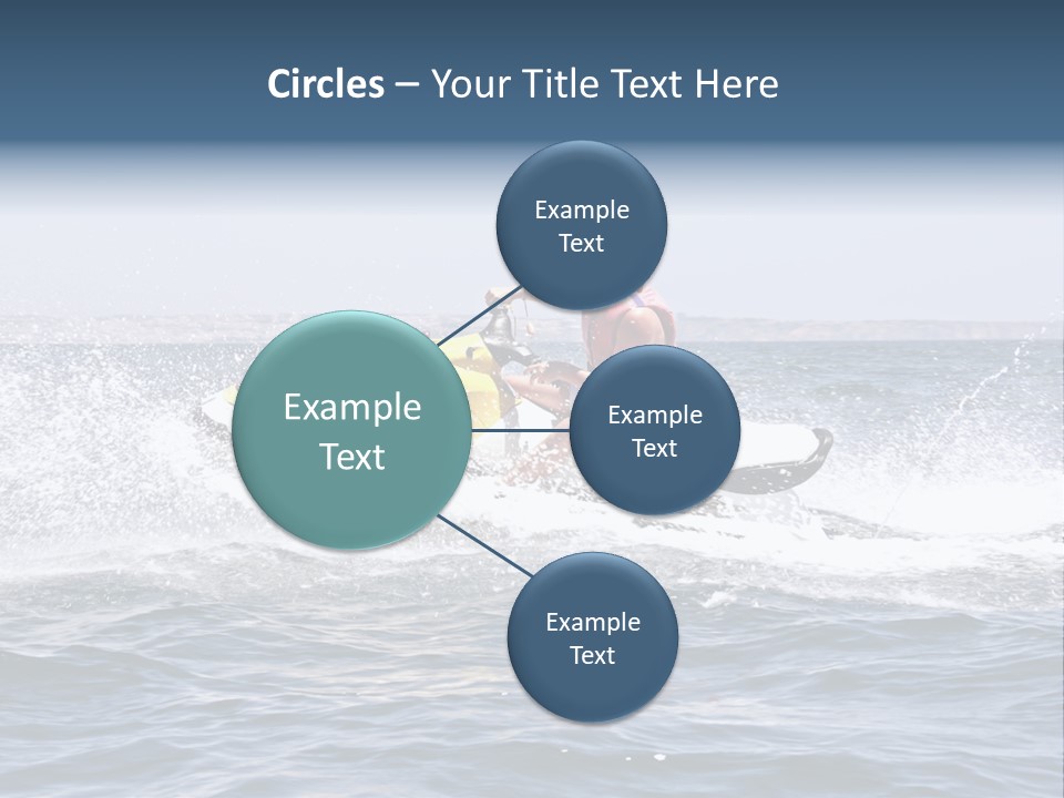 Seashore Ski Fast PowerPoint Template