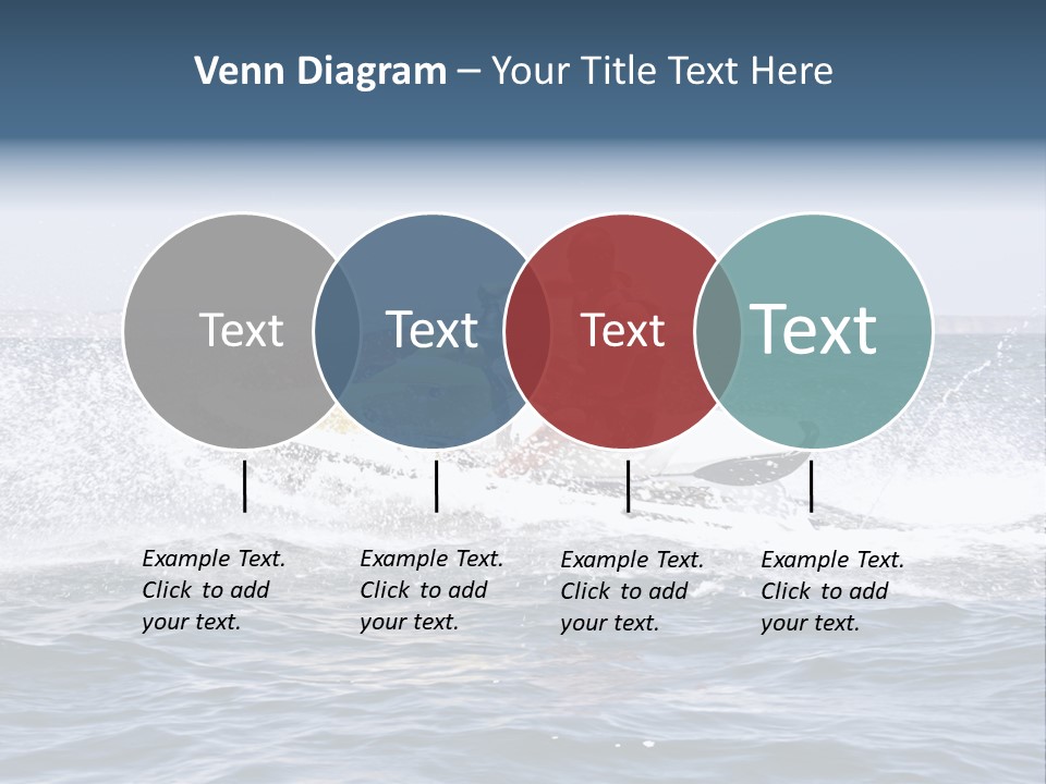 Seashore Ski Fast PowerPoint Template