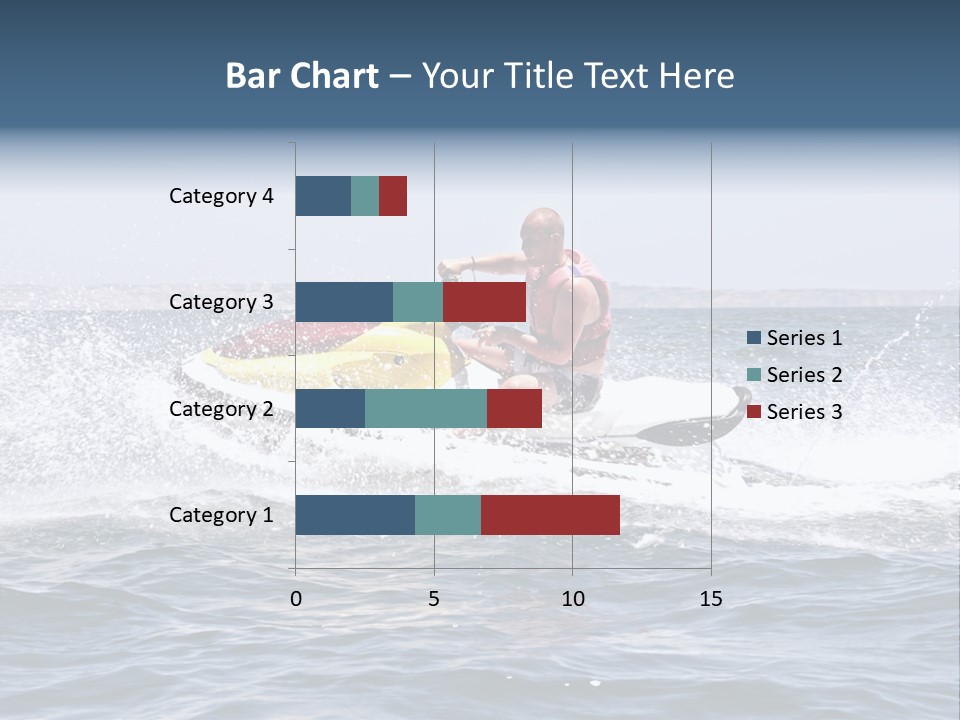 Seashore Ski Fast PowerPoint Template