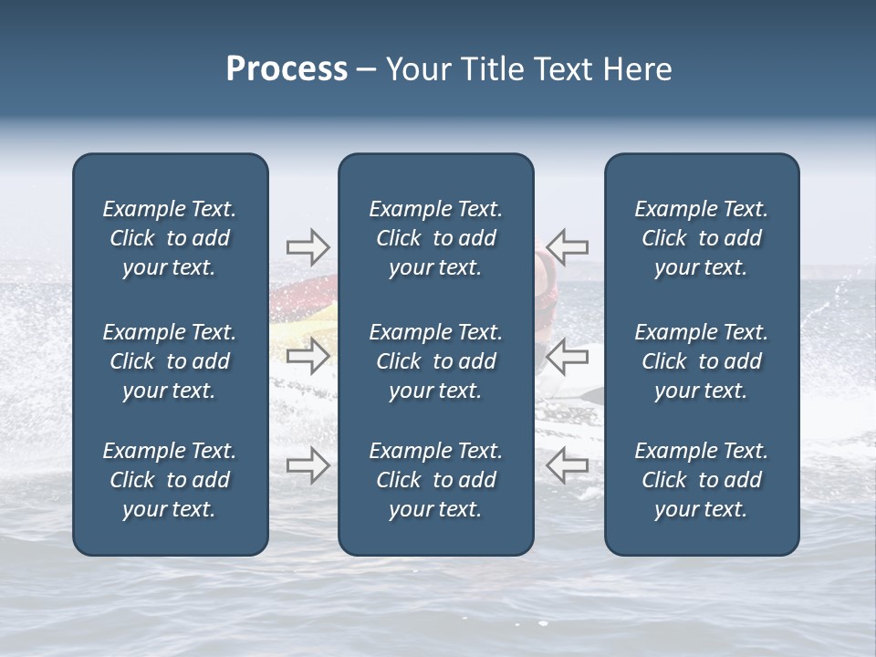 Seashore Ski Fast PowerPoint Template