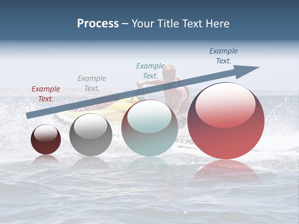 Seashore Ski Fast PowerPoint Template