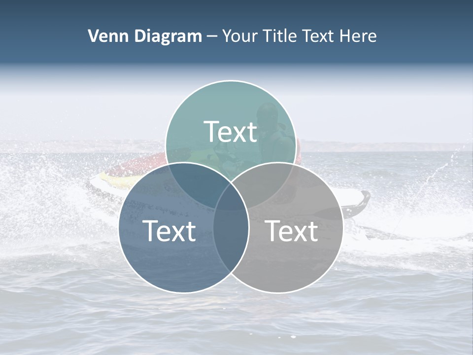 Seashore Ski Fast PowerPoint Template