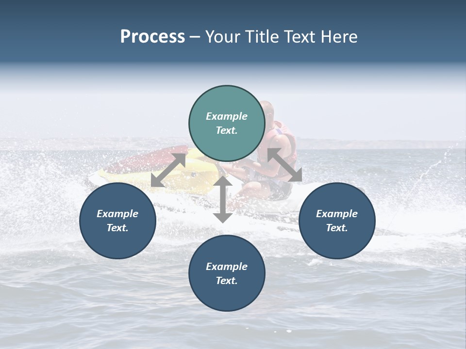 Seashore Ski Fast PowerPoint Template