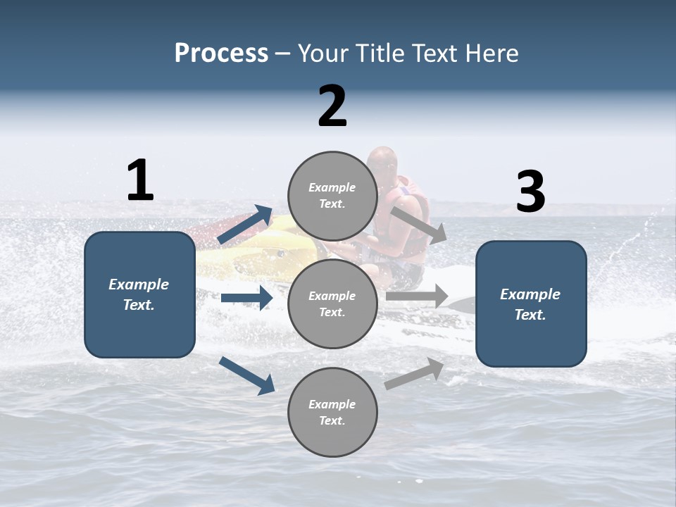 Seashore Ski Fast PowerPoint Template