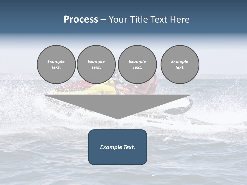Seashore Ski Fast PowerPoint Template
