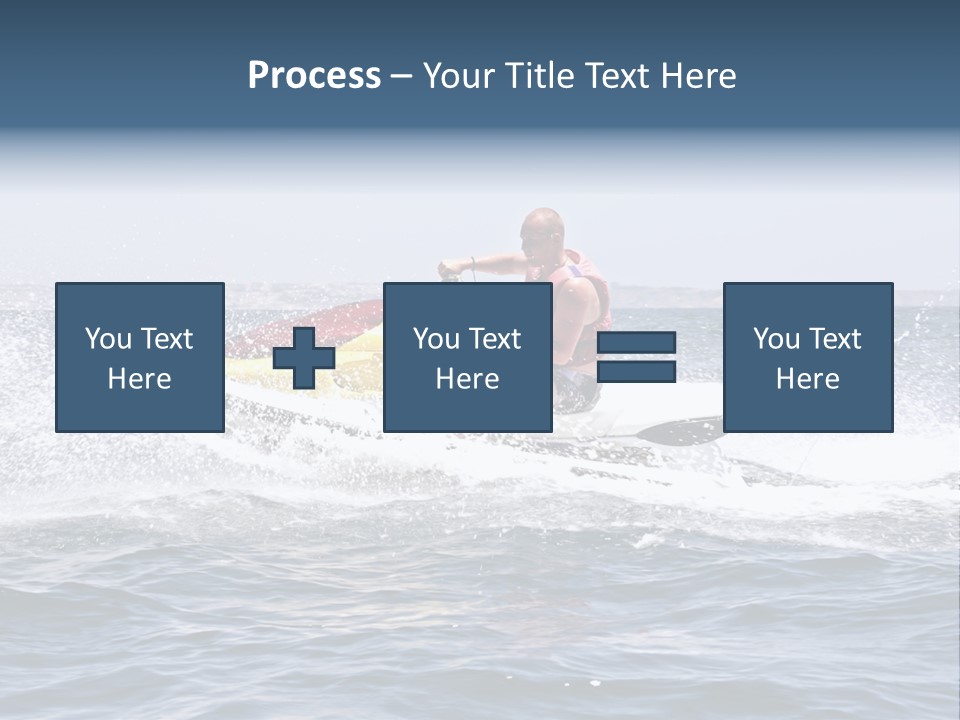 Seashore Ski Fast PowerPoint Template