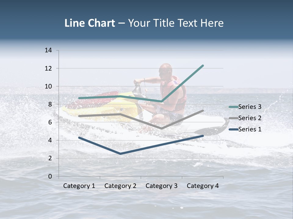 Seashore Ski Fast PowerPoint Template