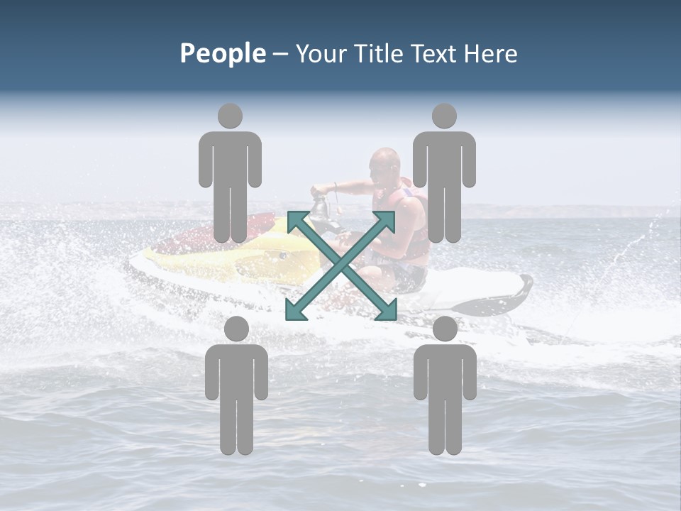 Seashore Ski Fast PowerPoint Template