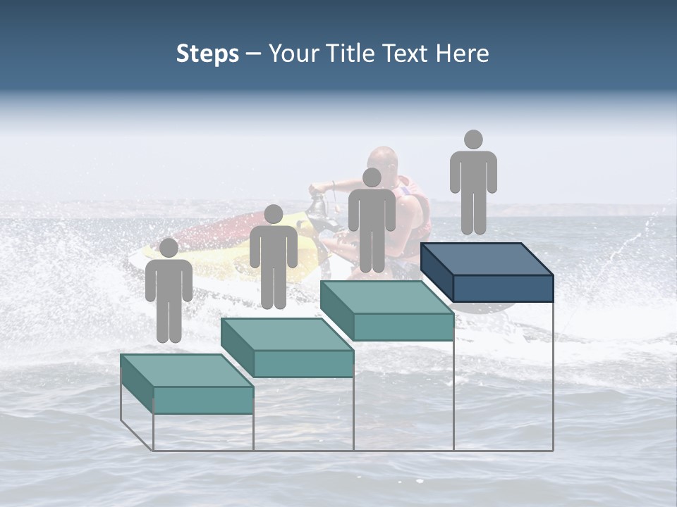 Seashore Ski Fast PowerPoint Template