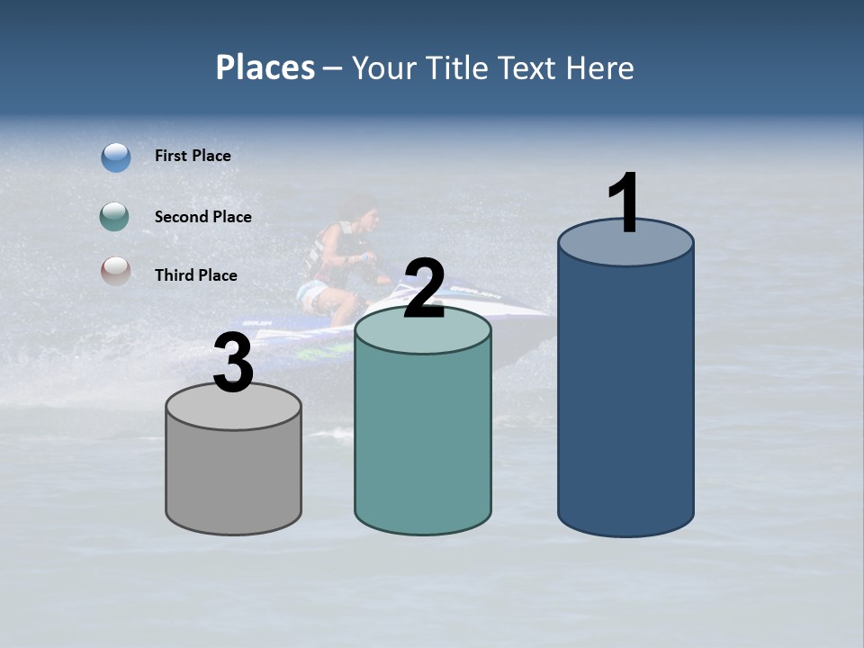 Sports Beach Jet Skier PowerPoint Template