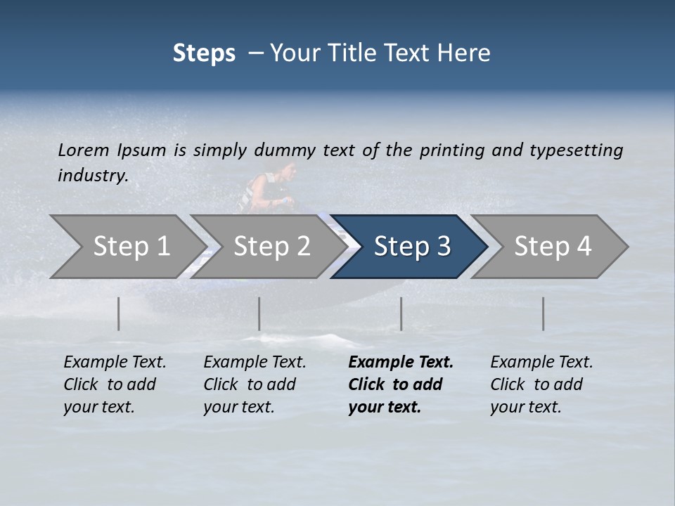 Sports Beach Jet Skier PowerPoint Template