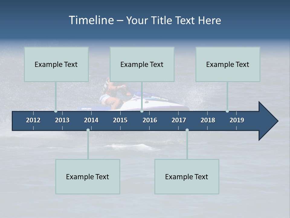 Sports Beach Jet Skier PowerPoint Template