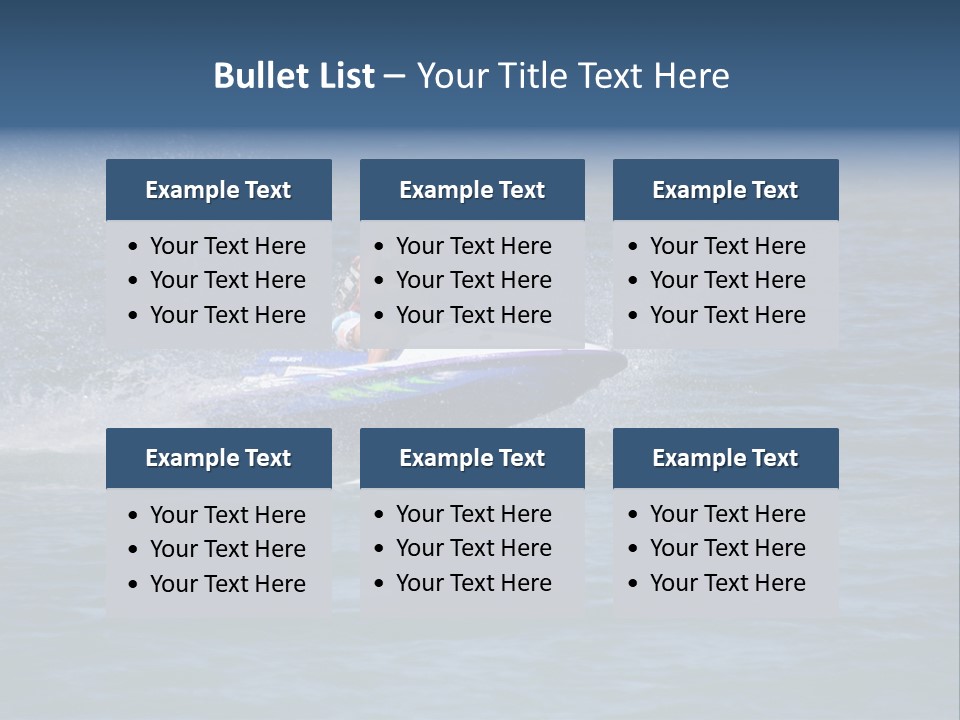 Sports Beach Jet Skier PowerPoint Template