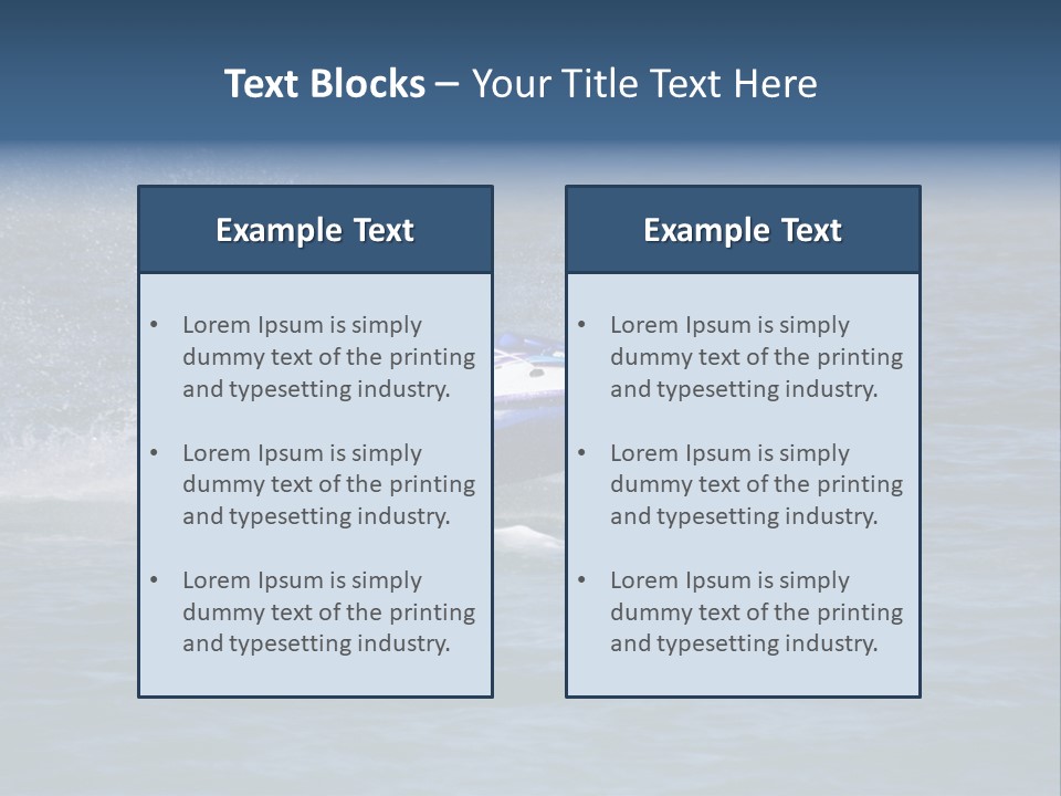 Sports Beach Jet Skier PowerPoint Template
