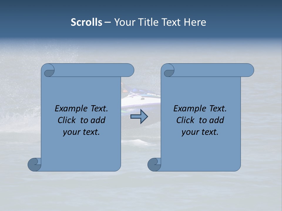 Sports Beach Jet Skier PowerPoint Template