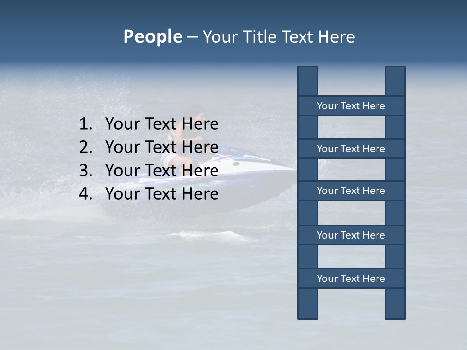 Sports Beach Jet Skier PowerPoint Template