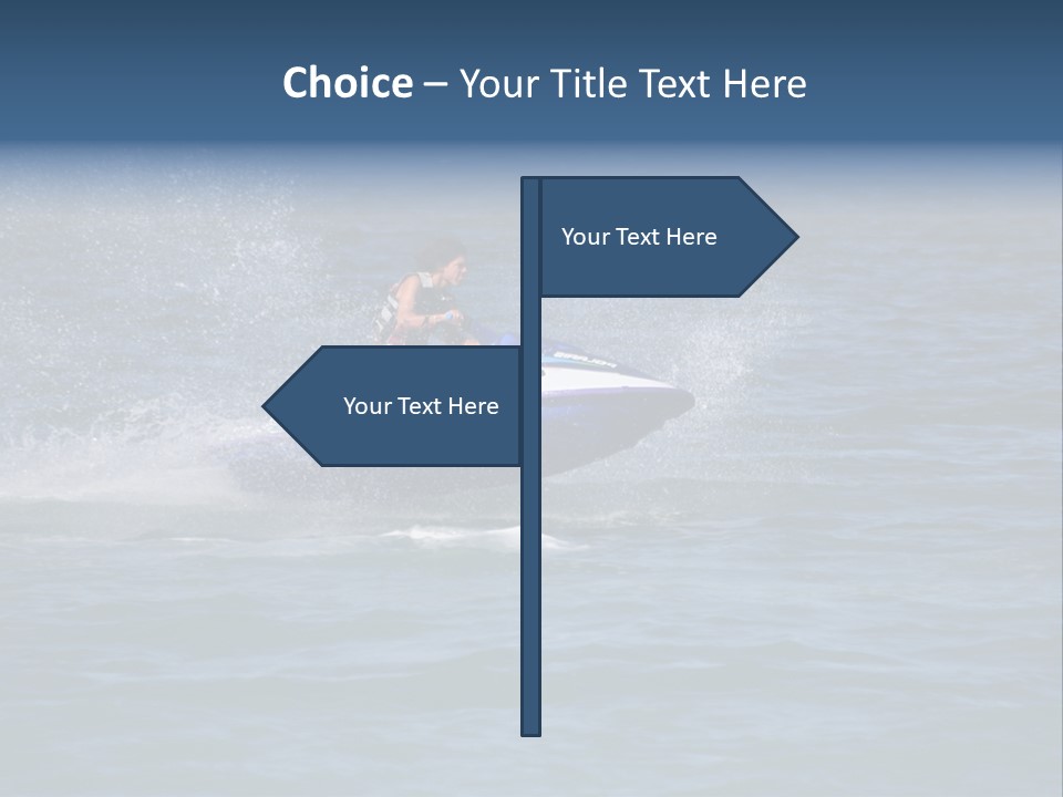 Sports Beach Jet Skier PowerPoint Template