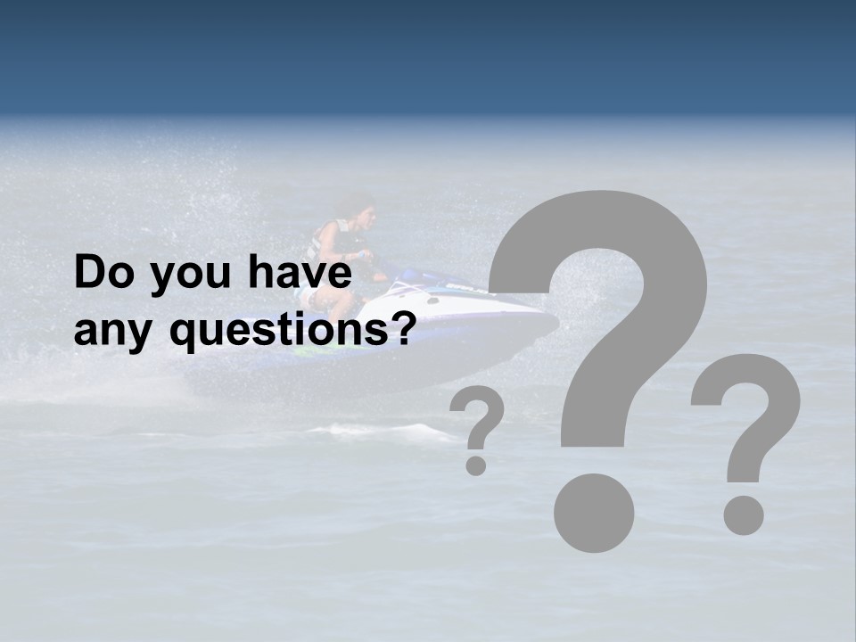 Sports Beach Jet Skier PowerPoint Template