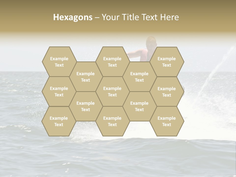 Jetski Scooter White PowerPoint Template