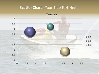 Jetski Scooter White PowerPoint Template