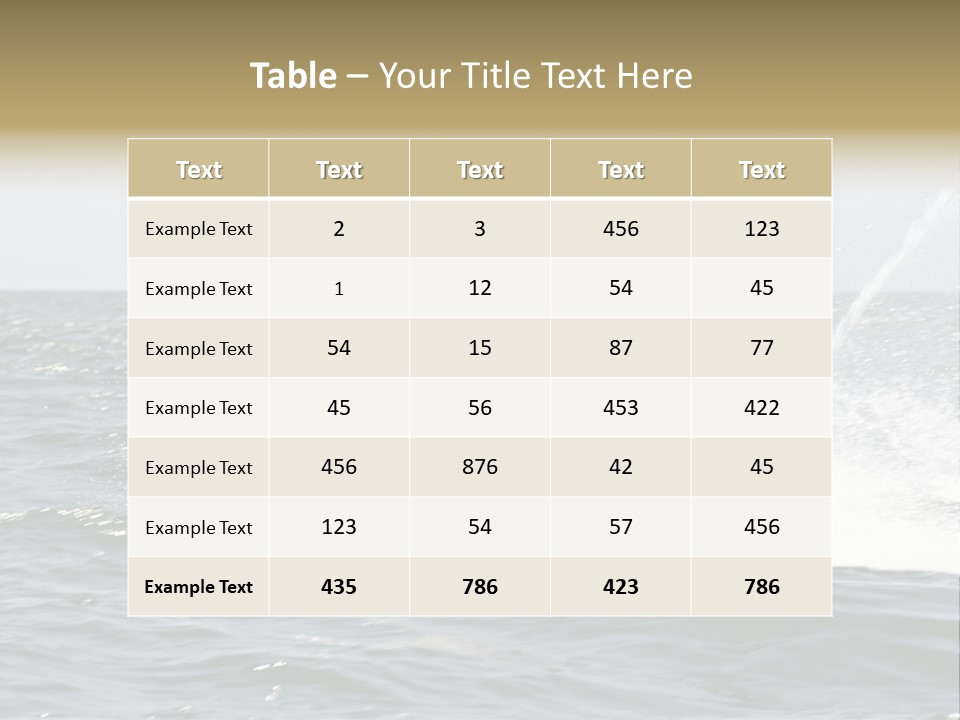 Jetski Scooter White PowerPoint Template