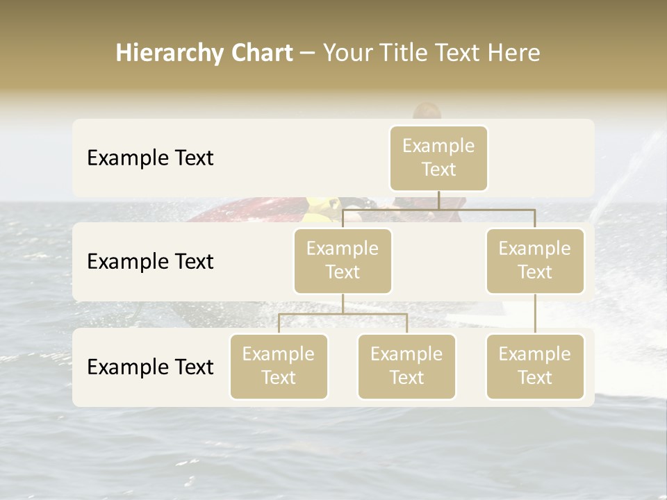Jetski Scooter White PowerPoint Template