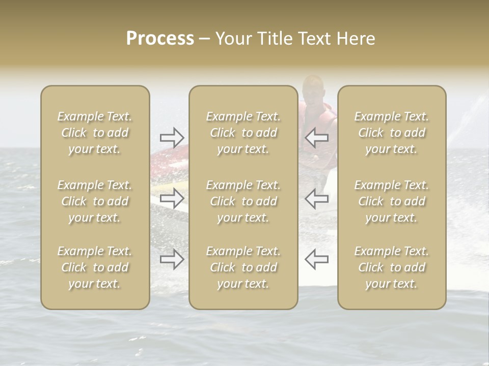 Jetski Scooter White PowerPoint Template