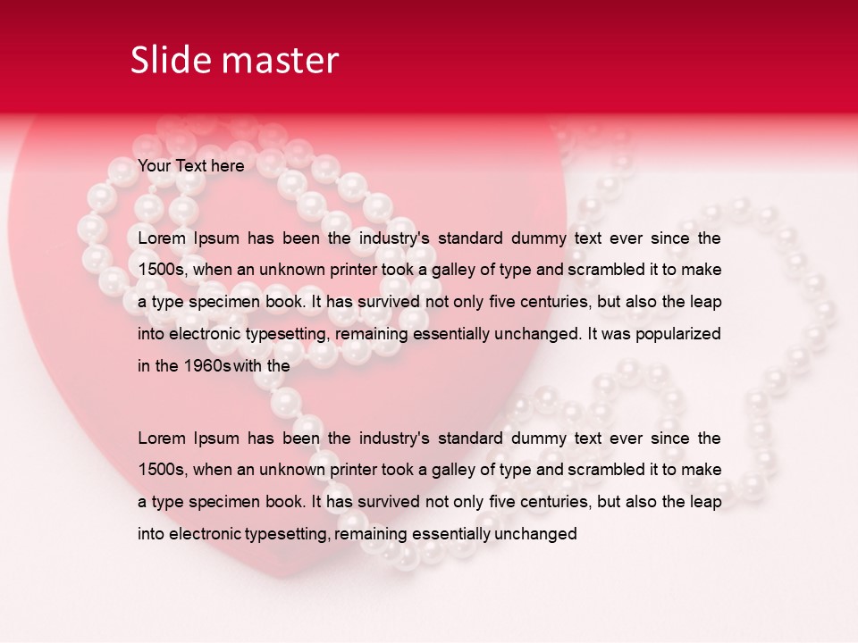 Romantic Case Object PowerPoint Template