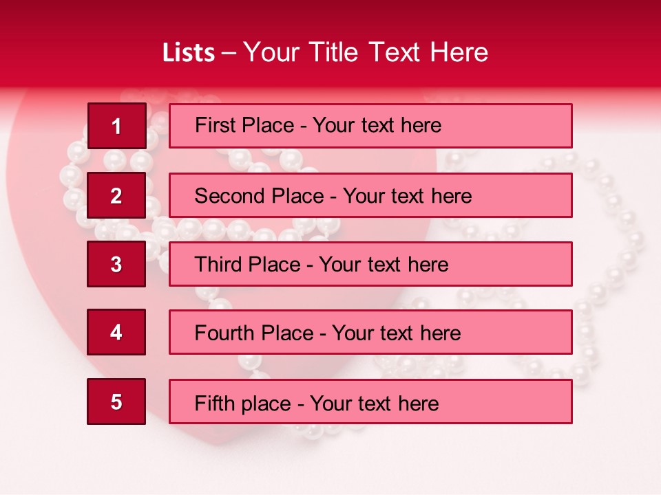 Romantic Case Object PowerPoint Template