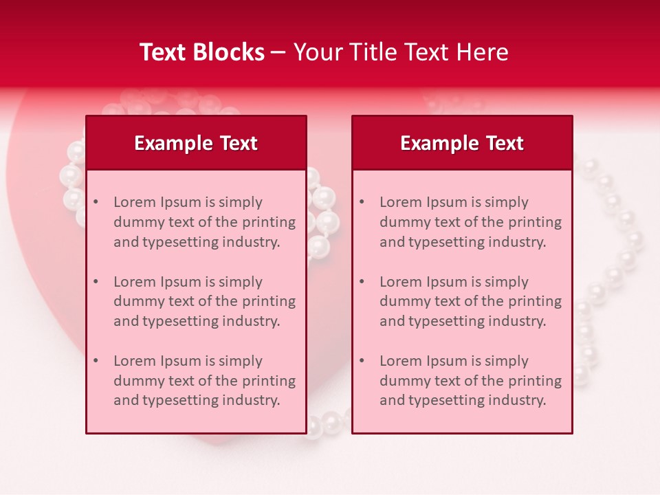 Romantic Case Object PowerPoint Template