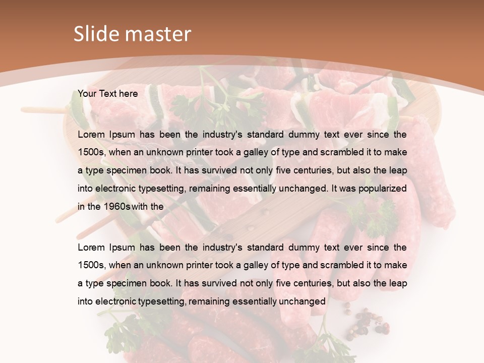 Cuisine Tomato Isolated PowerPoint Template