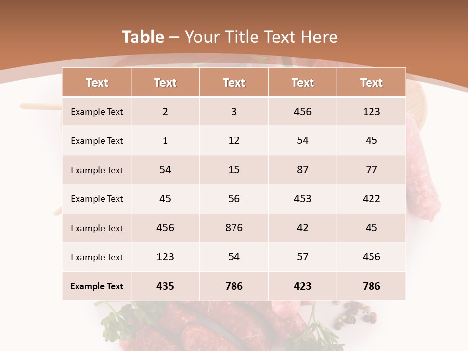 Cuisine Tomato Isolated PowerPoint Template