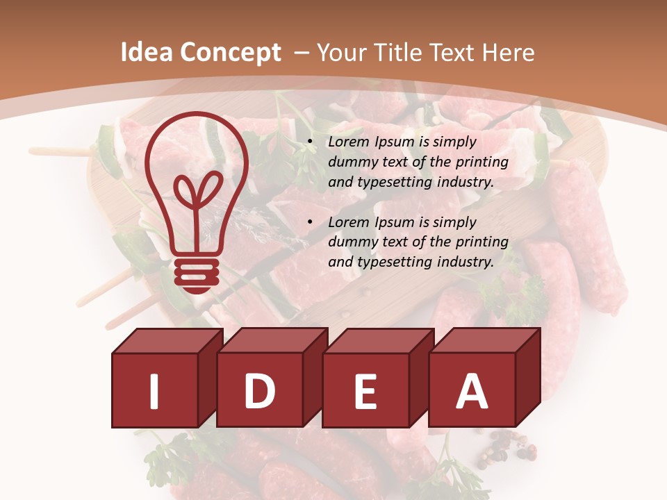 Cuisine Tomato Isolated PowerPoint Template