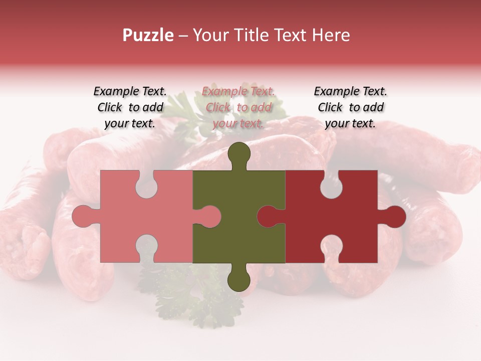 Sausage Pork Nutrition PowerPoint Template