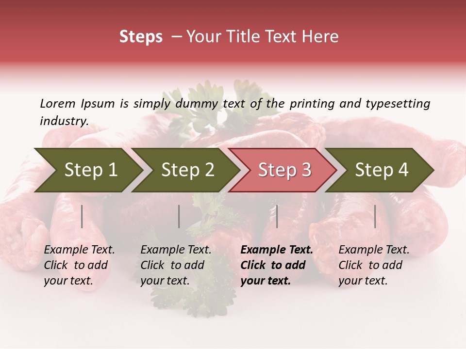 Sausage Pork Nutrition PowerPoint Template