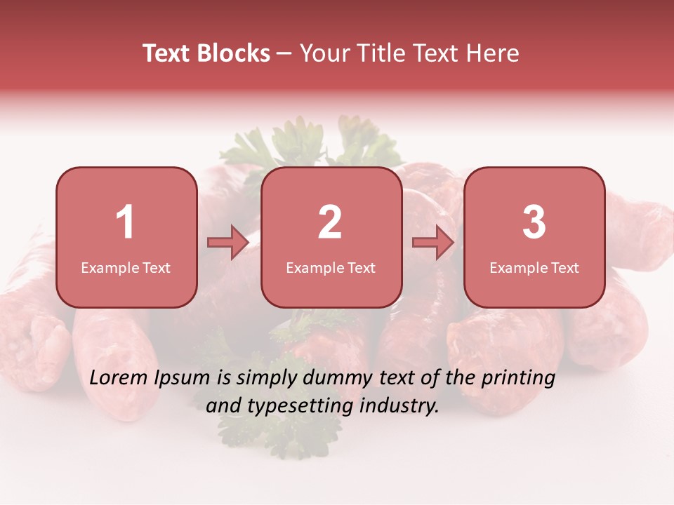 Sausage Pork Nutrition PowerPoint Template