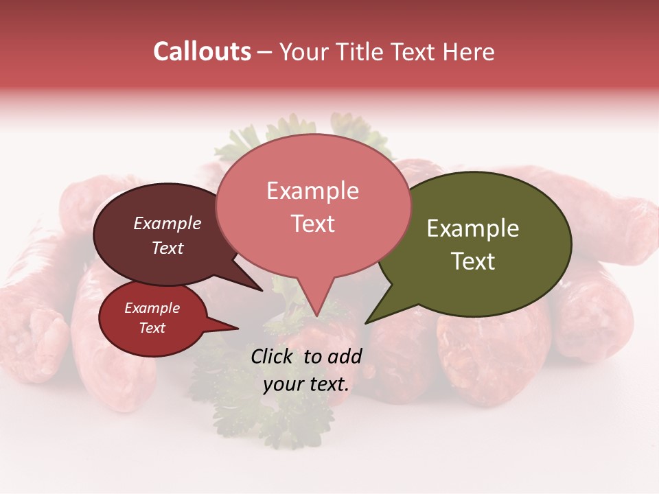 Sausage Pork Nutrition PowerPoint Template