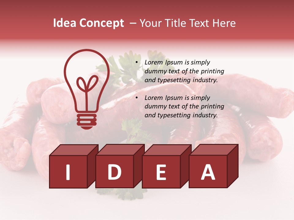 Sausage Pork Nutrition PowerPoint Template