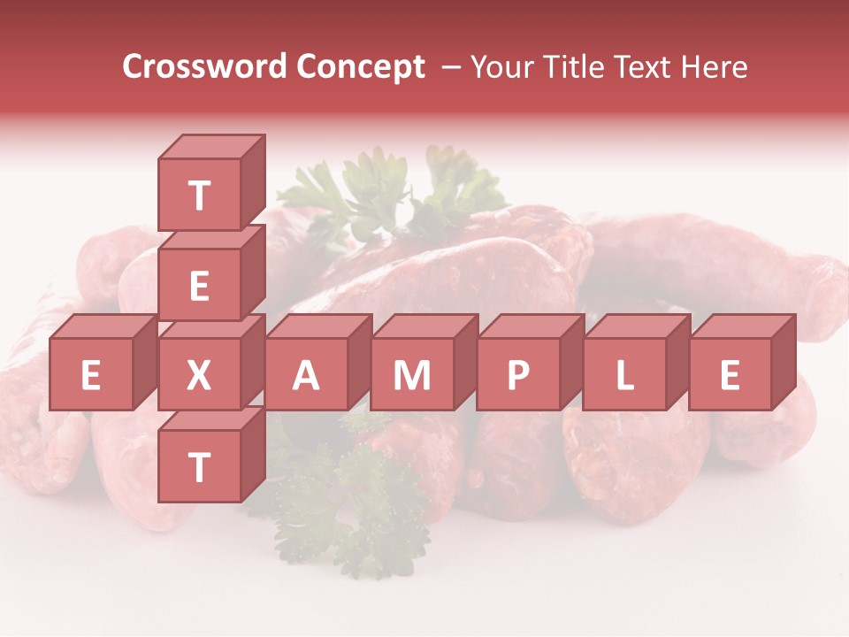 Sausage Pork Nutrition PowerPoint Template