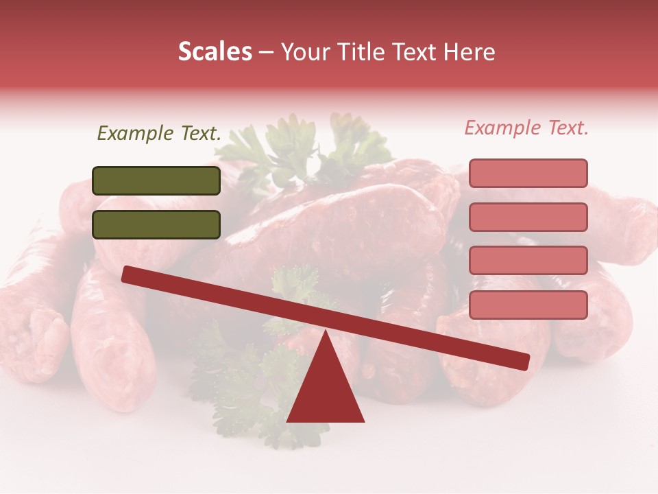 Sausage Pork Nutrition PowerPoint Template